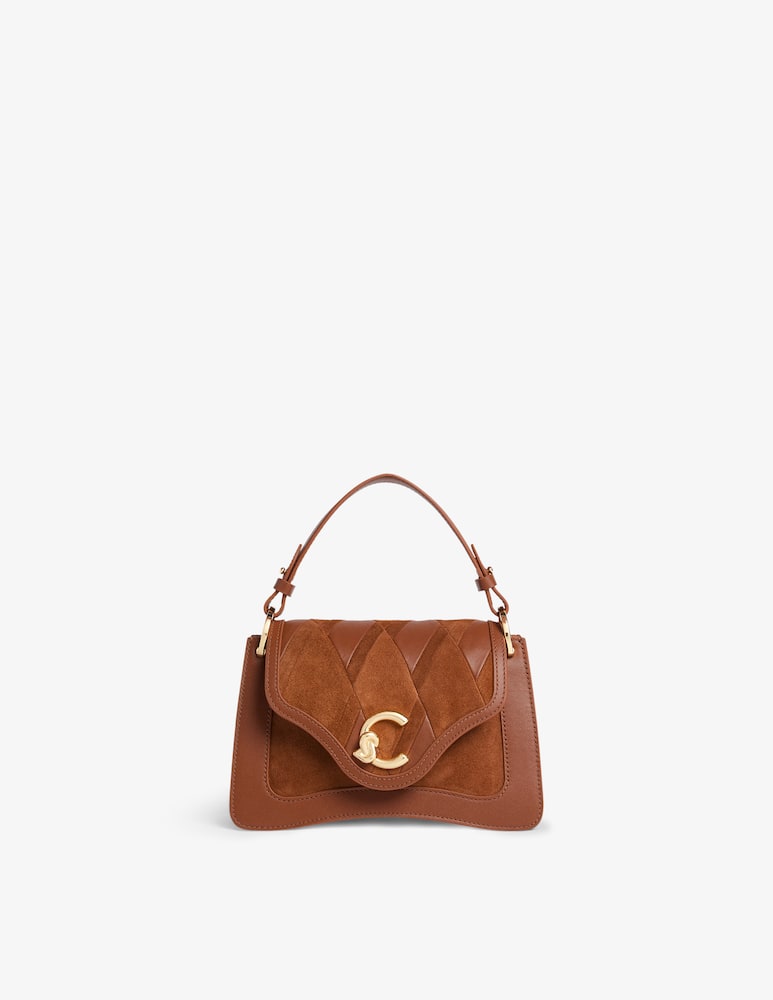rinascente Coccinelle C-Me flap bag in suede