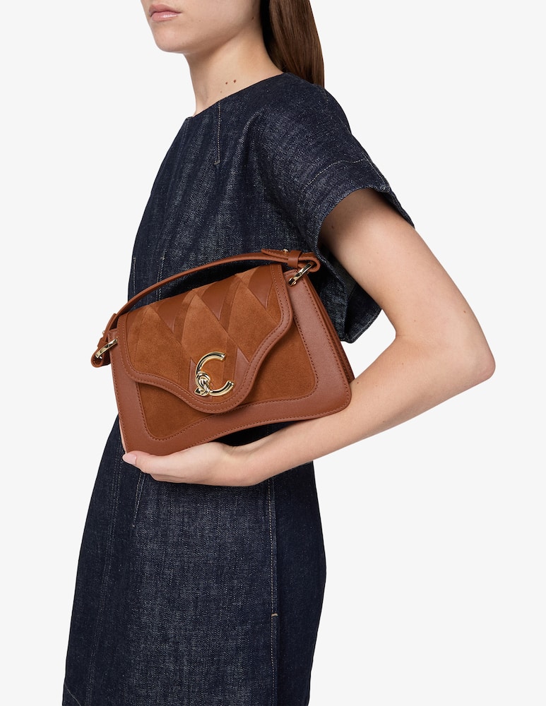 Coccinelle C-Me flap bag in suede - picture 2 Coccinelle C-Me flap bag in suede - picture 2