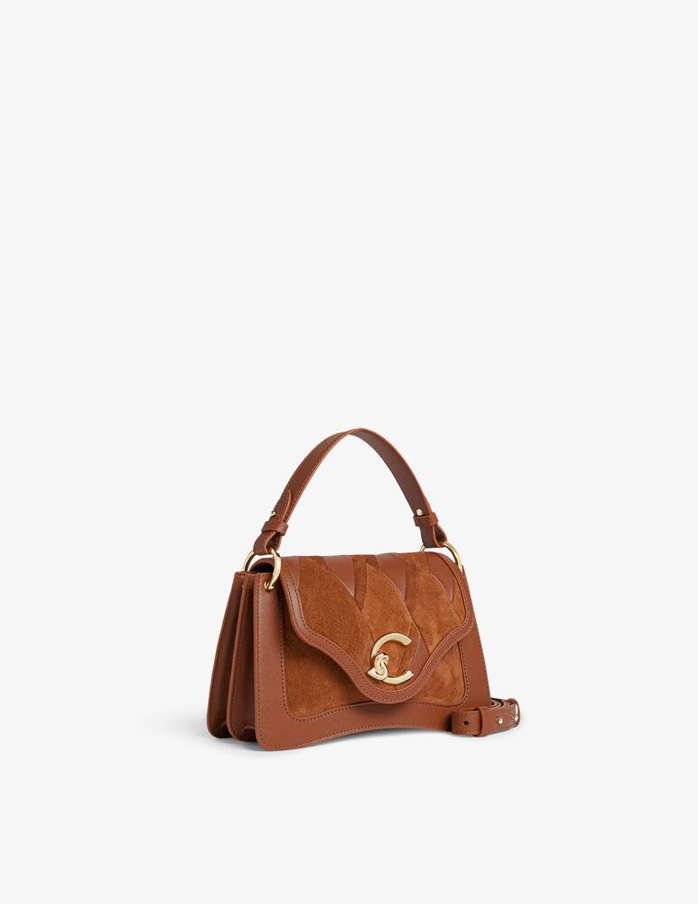 rinascente Coccinelle C-Me flap bag in suede