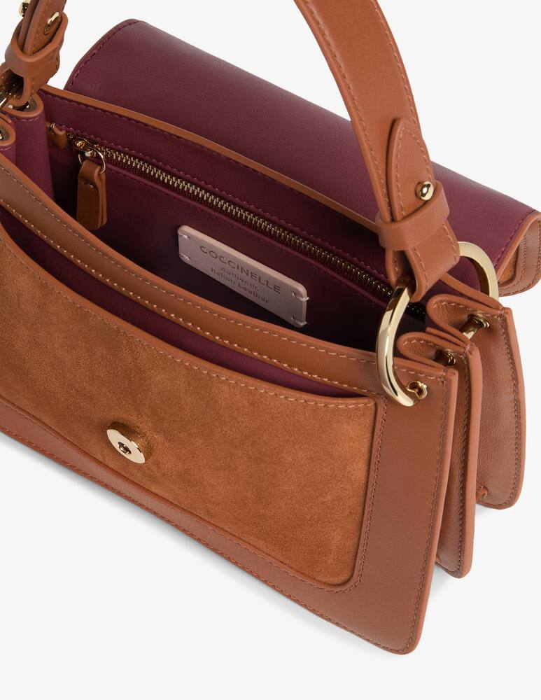 rinascente Coccinelle C-Me flap bag in suede