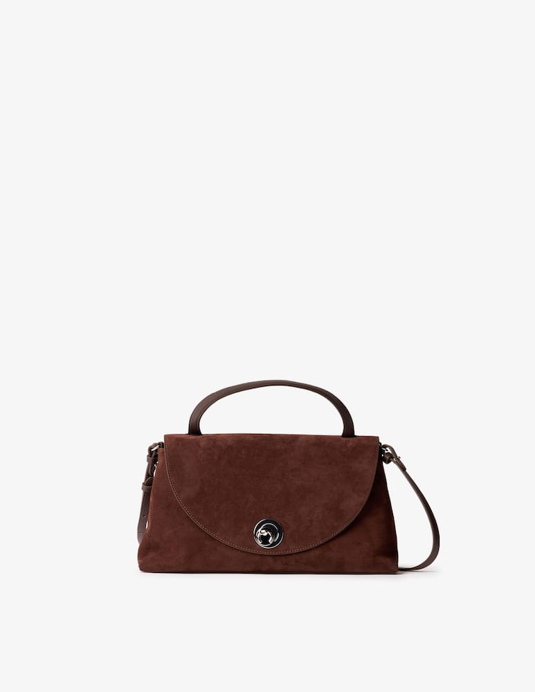 rinascente Coccinelle Nikla suede handbag with shoulder strap