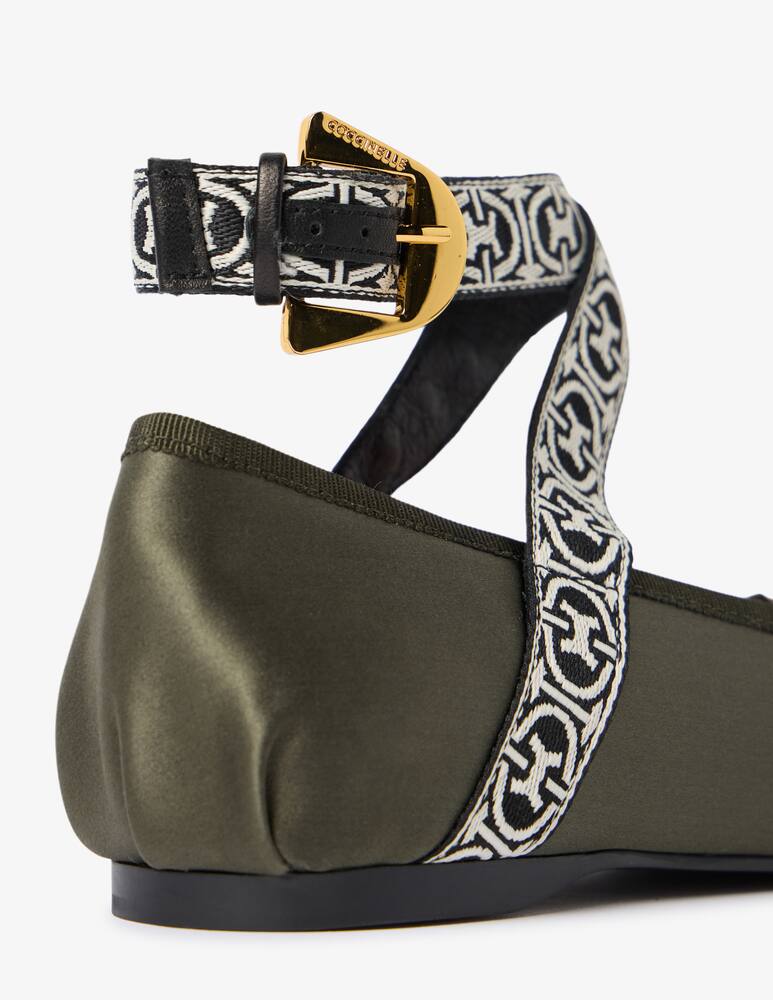 rinascente Coccinelle Ballerine in seta Beatriz