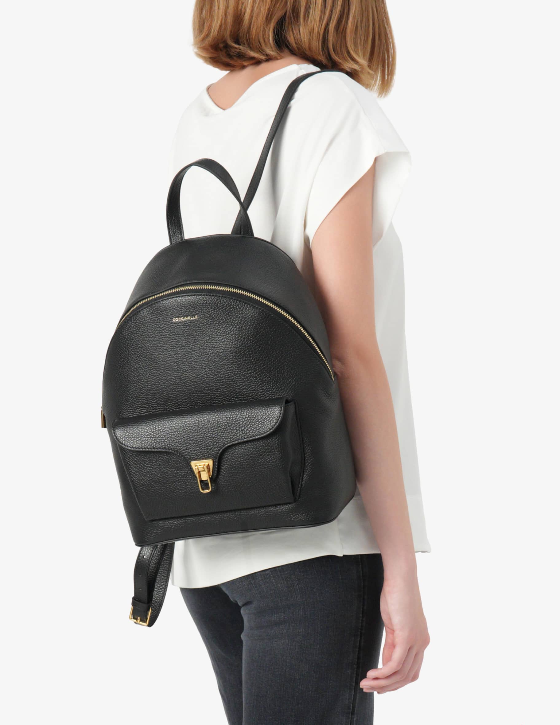 バックパック・リュック COCCINELLE BEAT GENERATION BACKPACK Coccinelle Beat Generation Leather Backpack | Purple | FARFETCH