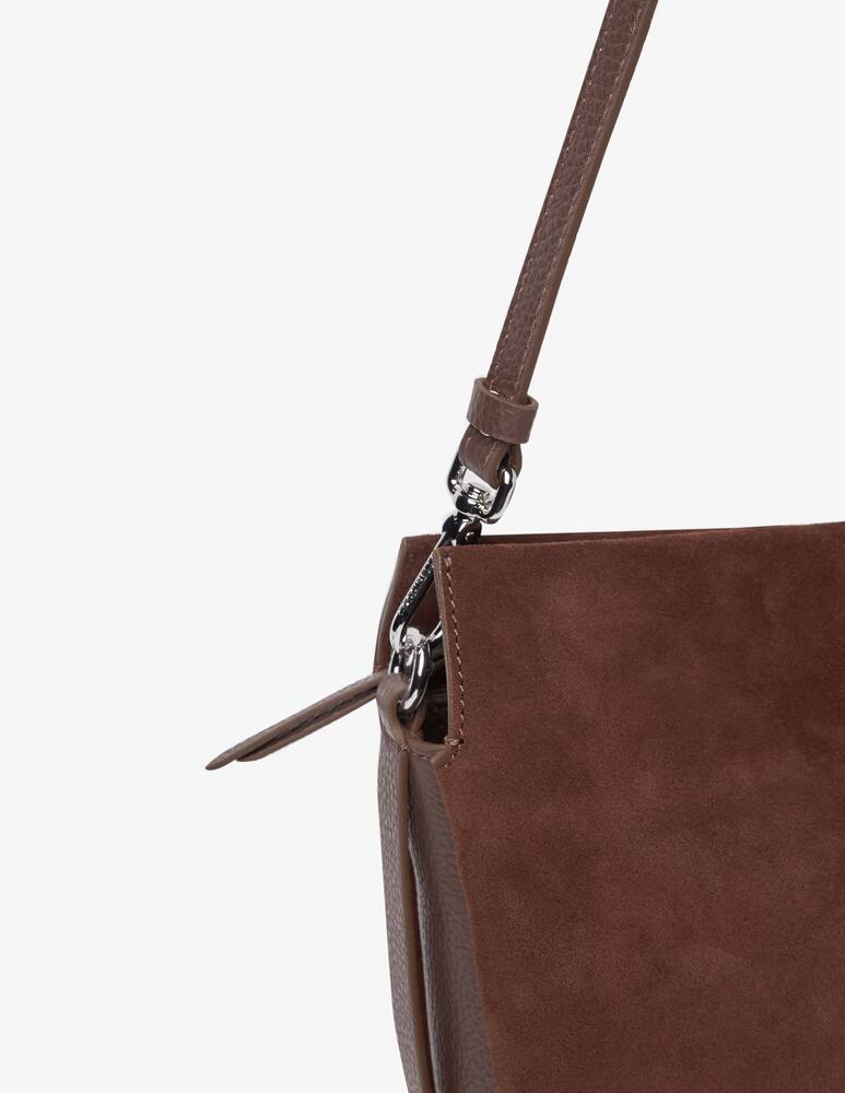 rinascente Coccinelle Boheme M suede shoulder bag