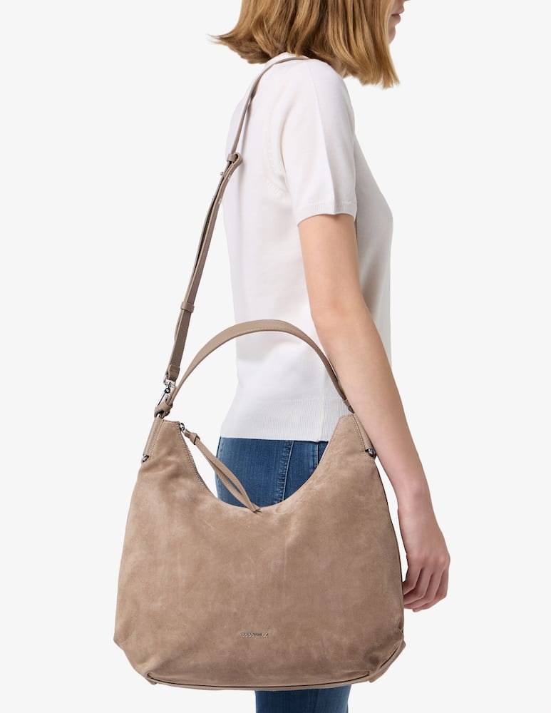 rinascente Coccinelle Rebekka L suede hobo bag