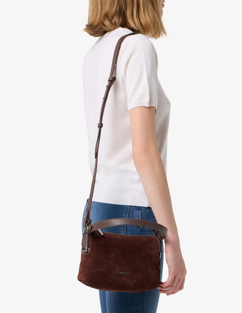 rinascente Coccinelle Rebekka mini suede shoulder bag