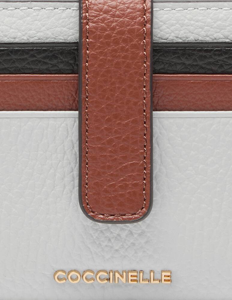 rinascente Coccinelle Tricolor leather wallet