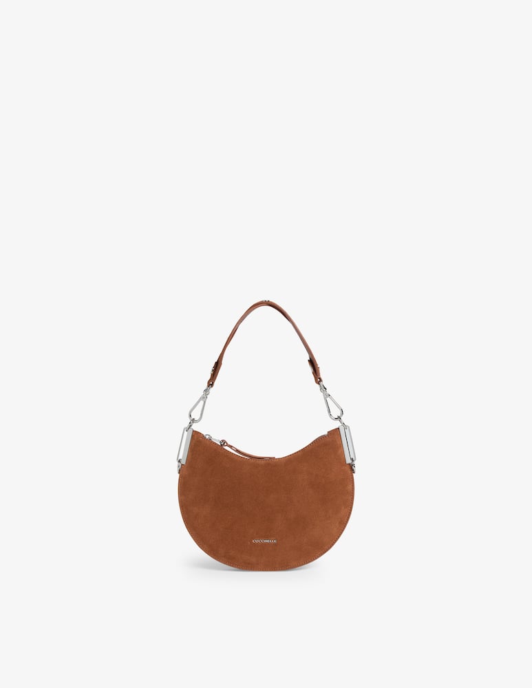 rinascente Coccinelle Hobo zip in suede Sunup