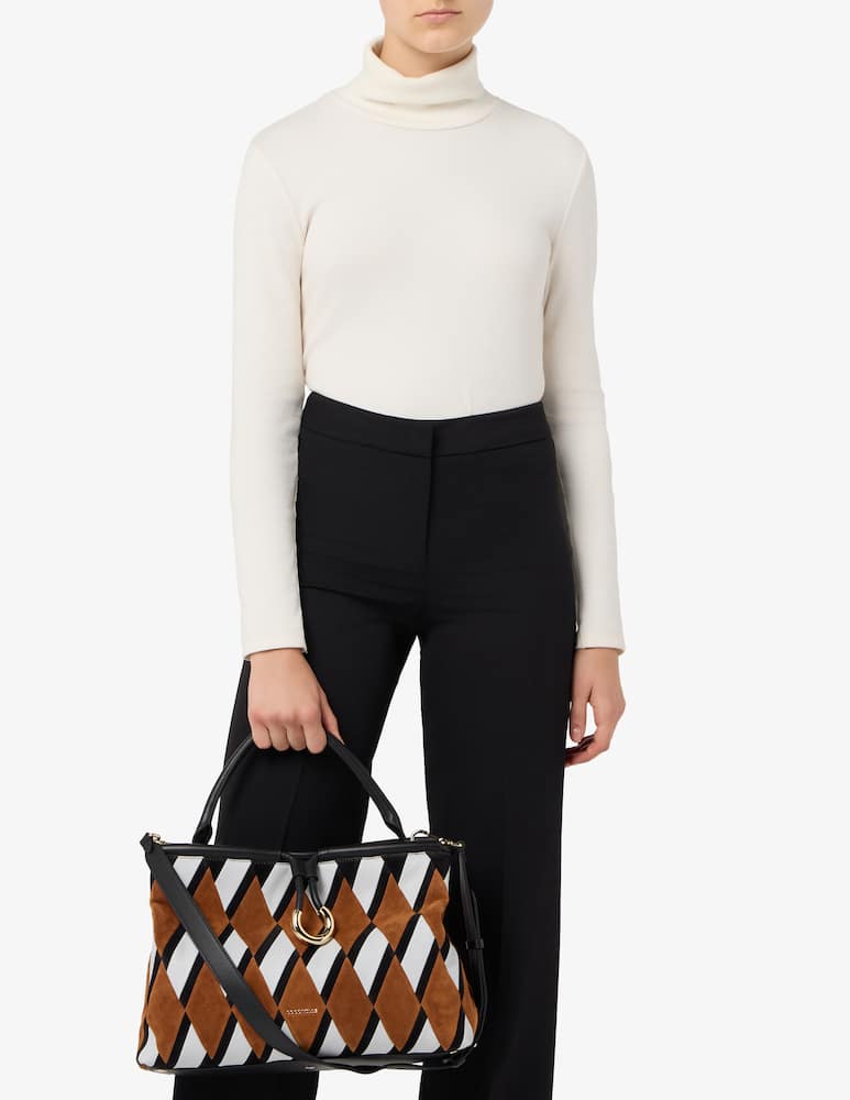 rinascente Coccinelle Lisbet patchwork handbag