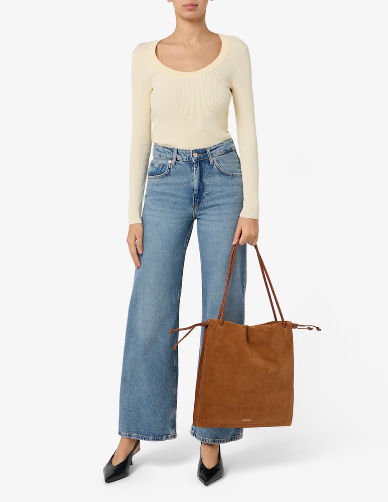 rinascente Coccinelle Suede tote bag