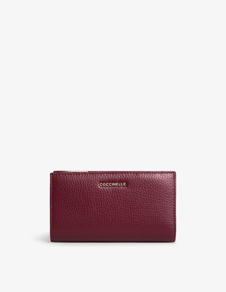 rinascente Coccinelle Metallict Soft trifold wallet