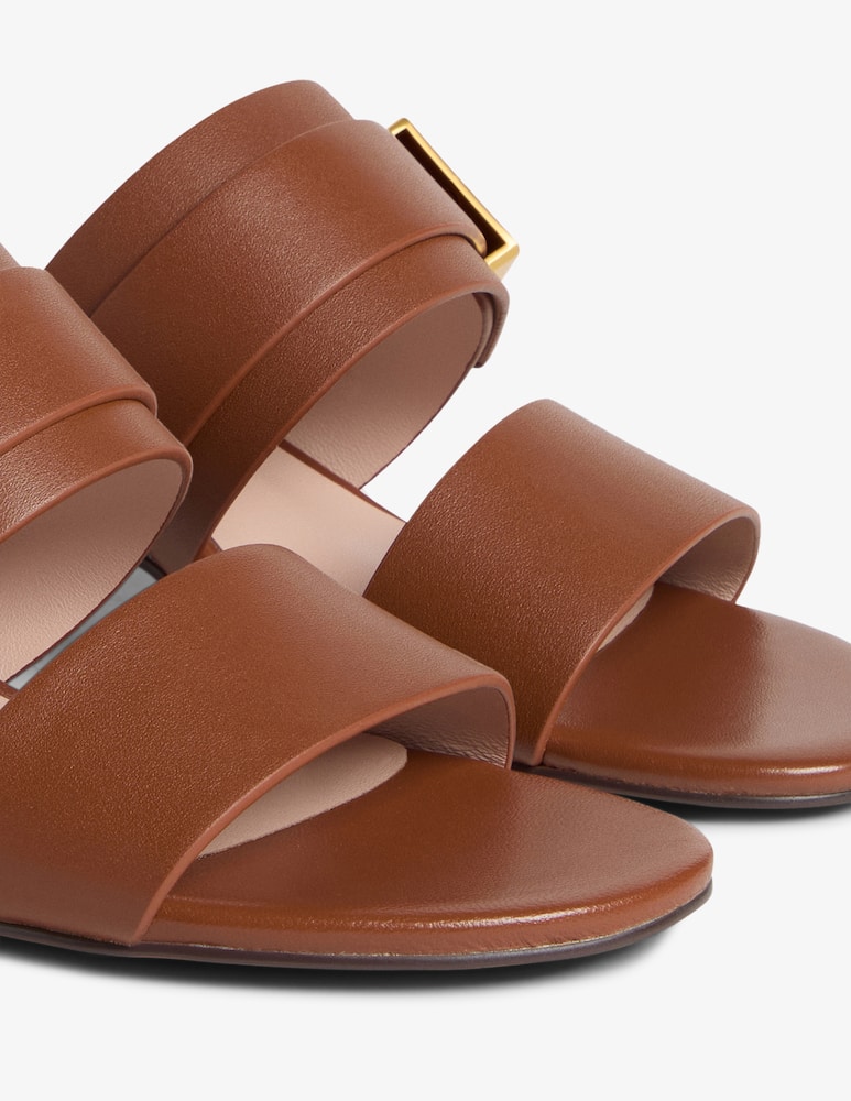 rinascente Coccinelle Block heel logo strap sandals