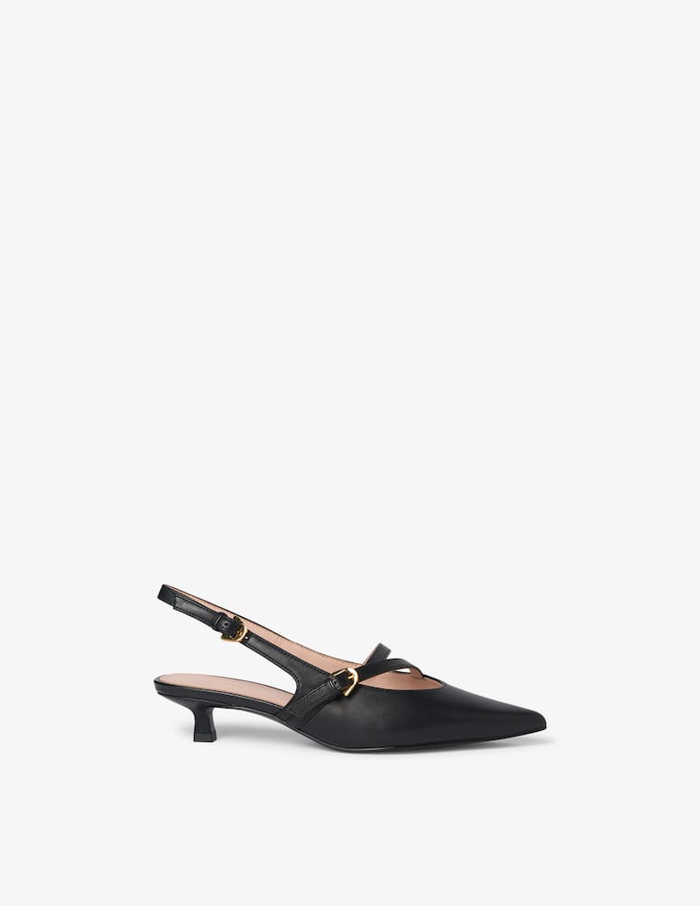 Coccinelle Ginko slingback cross strap heel - picture 1 Coccinelle Ginko slingback cross strap heel - picture 1