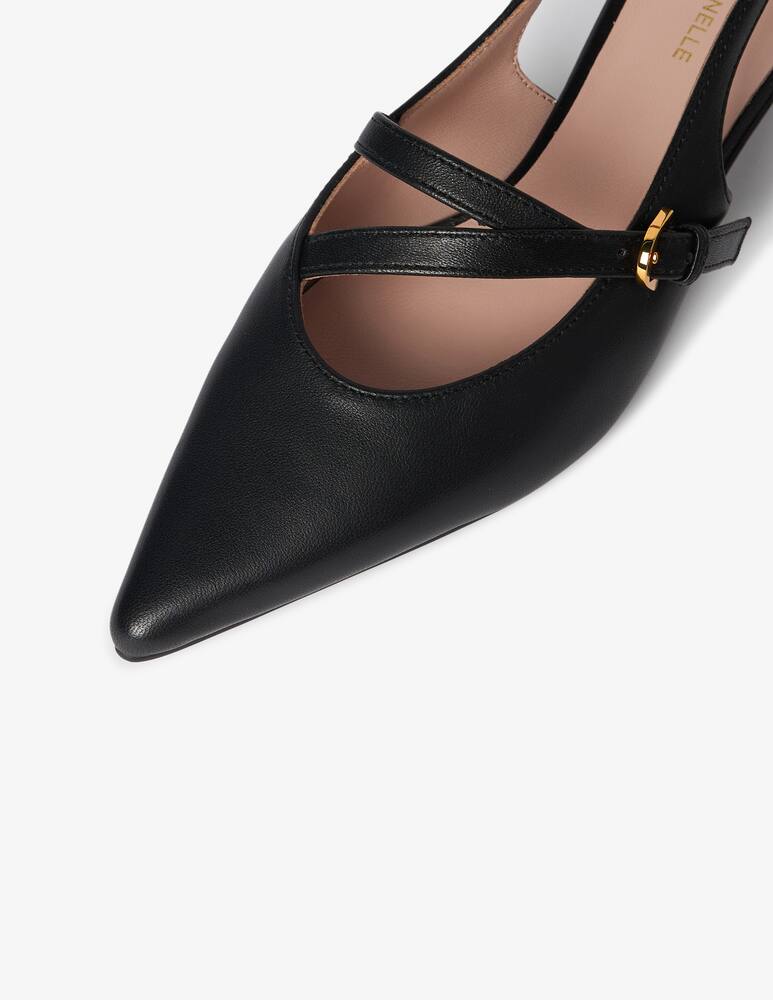 Coccinelle Ginko slingback cross strap heel - picture 4 Coccinelle Ginko slingback cross strap heel - picture 4