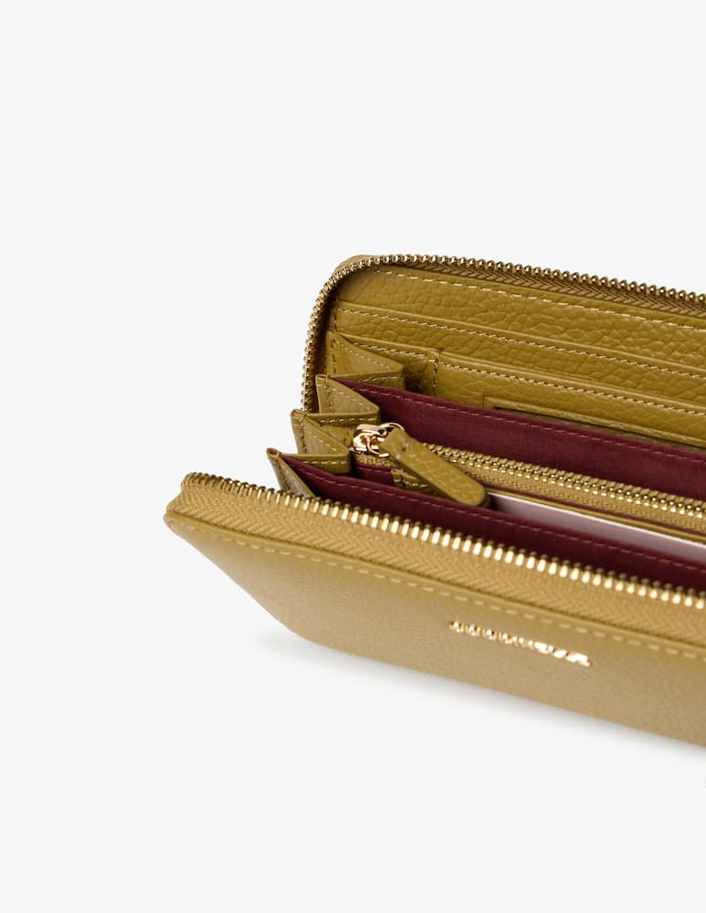 rinascente Coccinelle Metallic Soft zip-around wallet