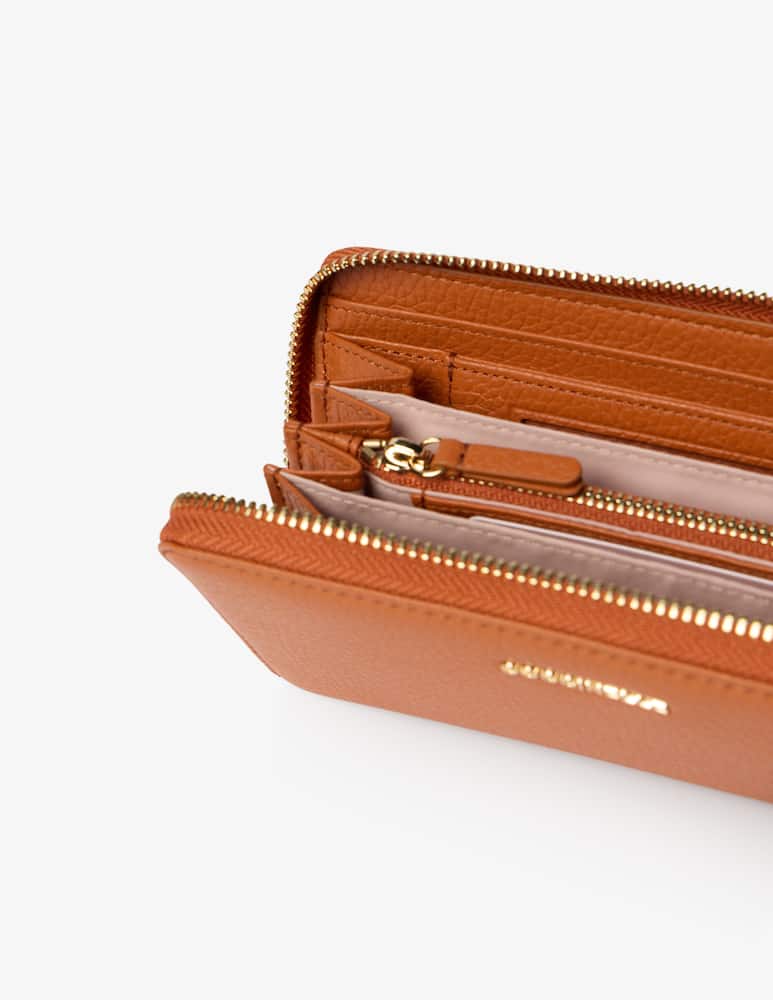 rinascente Coccinelle Metallic Soft L ziparound wallet