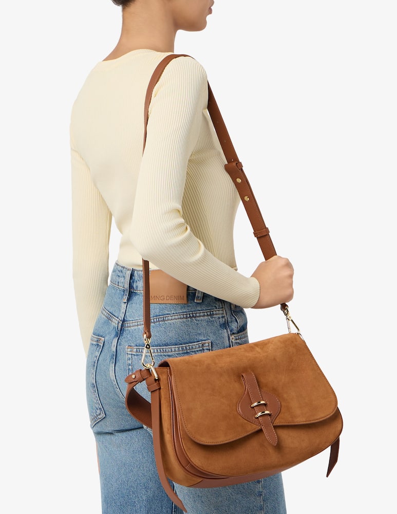 rinascente Coccinelle Borsa a tracolla Mavery L in camoscio