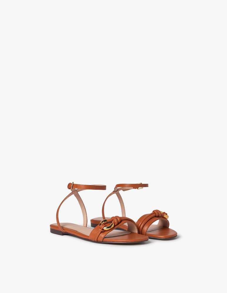 rinascente Coccinelle Finn flat leather sandals