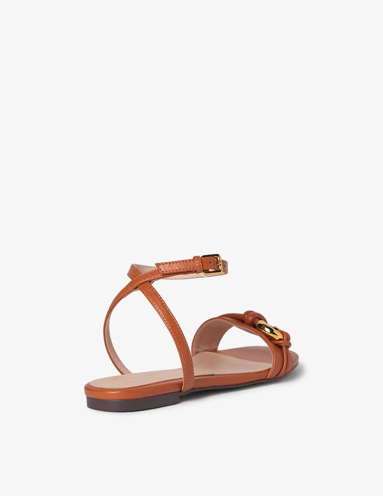 Coccinelle Finn flat leather sandals - picture 3 Coccinelle Finn flat leather sandals - picture 3