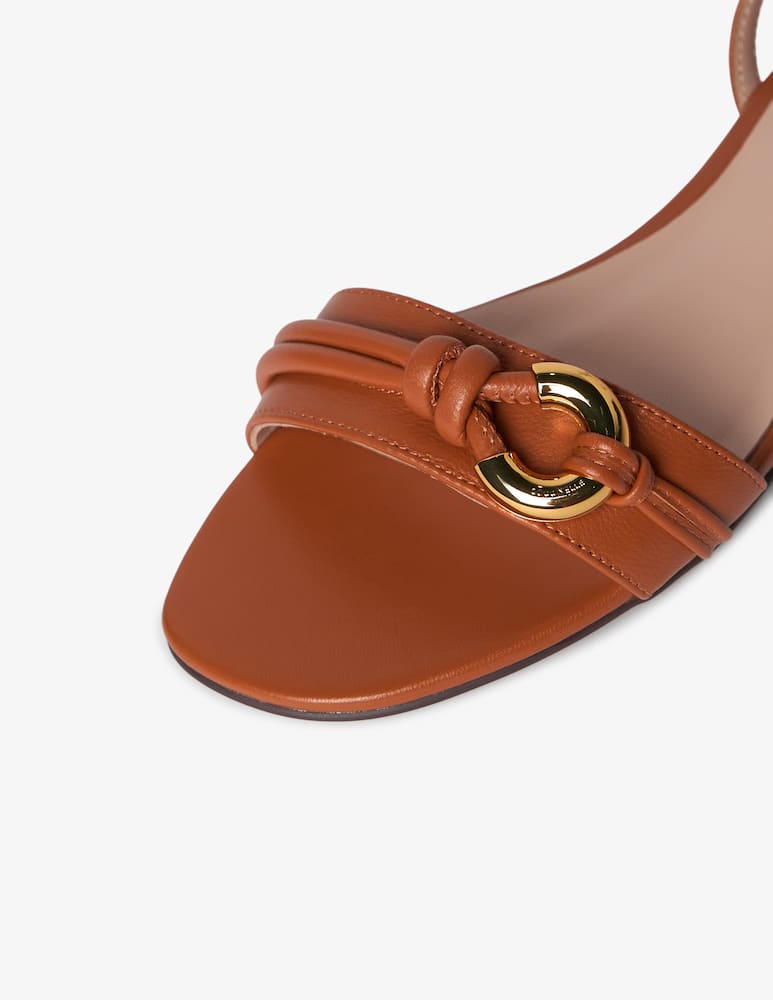 rinascente Coccinelle Finn flat leather sandals