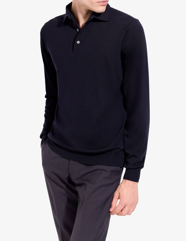 Filippo De Laurentiis Merino long sleeve polo - picture 2 Filippo De Laurentiis Merino long sleeve polo - picture 2