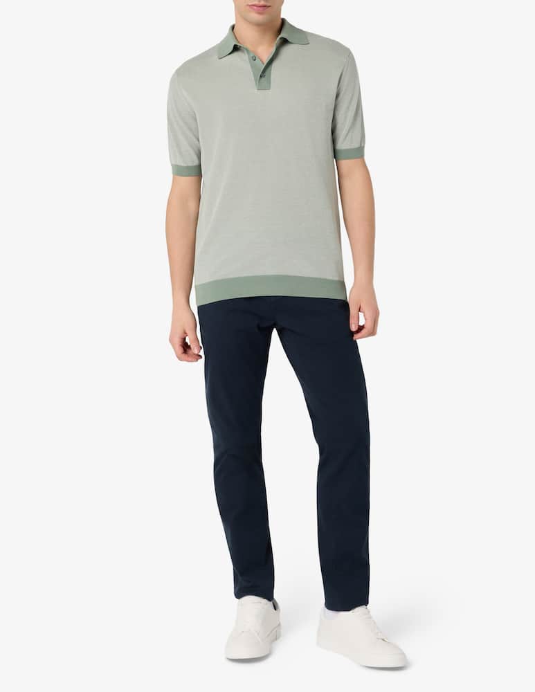 rinascente Filippo De Laurentiis Polo piquet bicolore