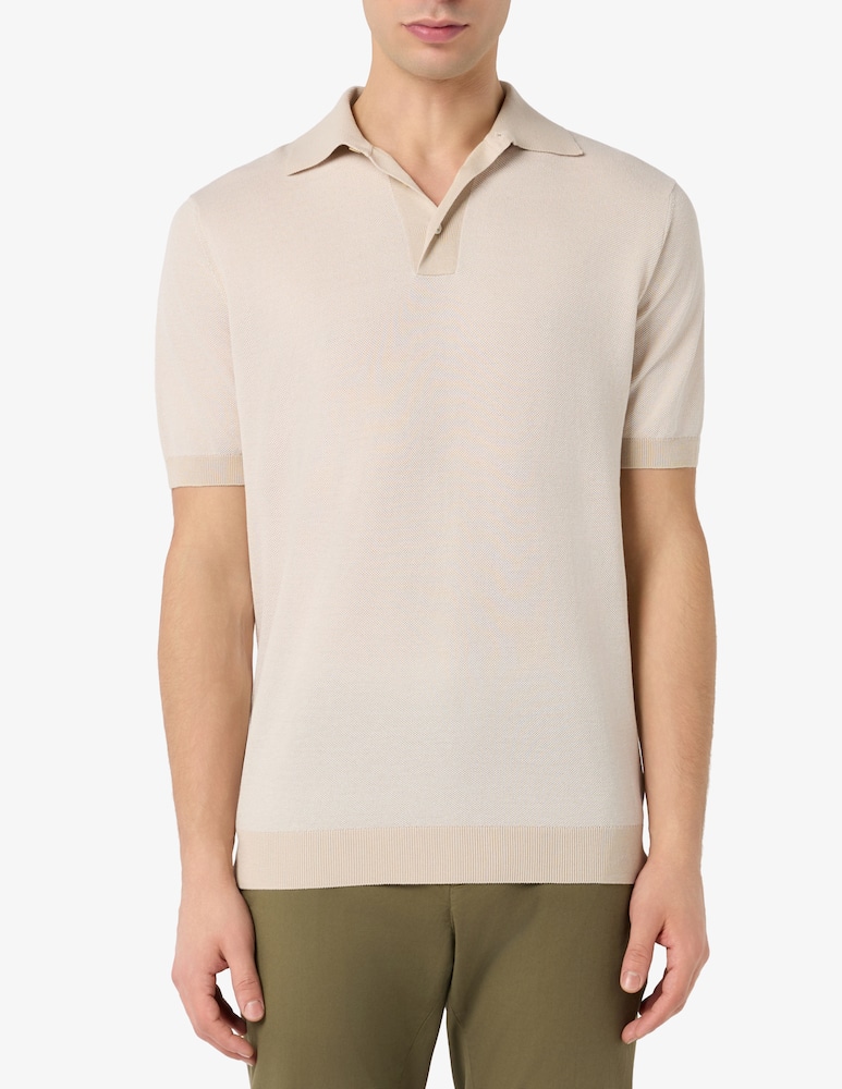 rinascente Filippo De Laurentiis Polo piquet bicolore