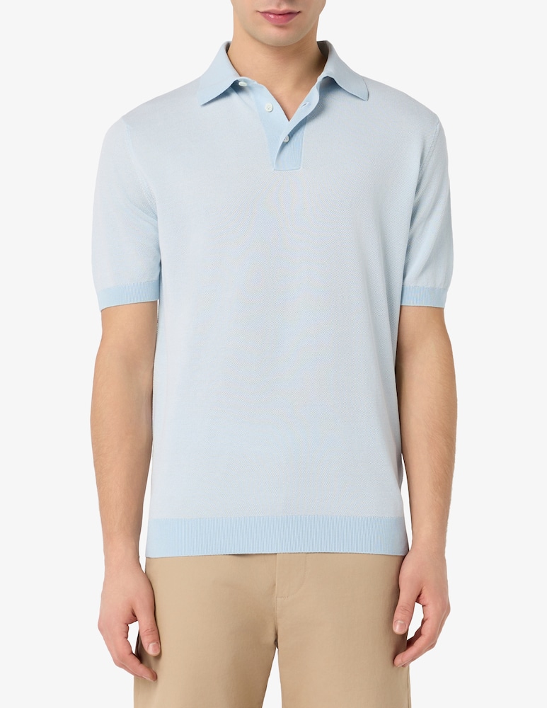 rinascente Filippo De Laurentiis Polo piquet bicolore