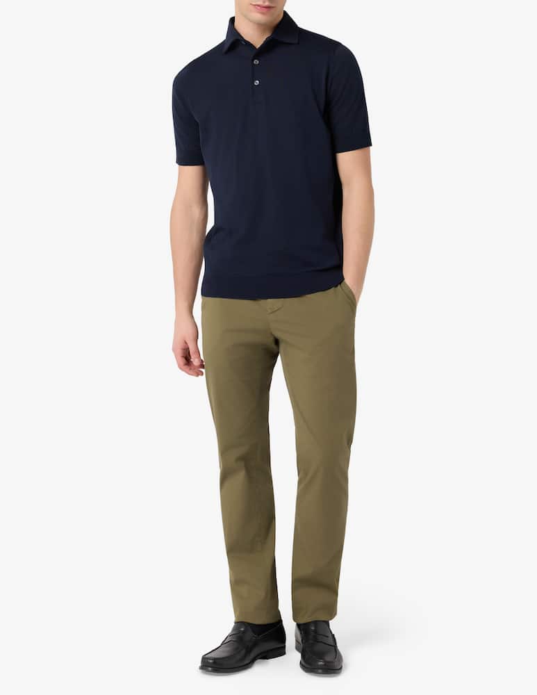 rinascente Filippo De Laurentiis Polo paramontura crepe