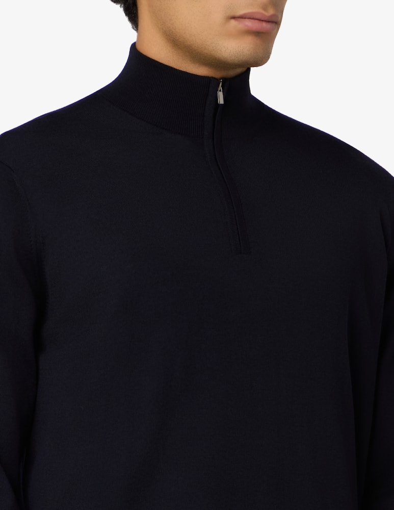 Filippo De Laurentiis Maglia mezza zip in lana merino - immagine 4 Filippo De Laurentiis Maglia mezza zip in lana merino - immagine 4