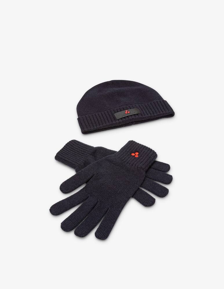 rinascente Peuterey Gift box beanie silli e guanti reves lisci