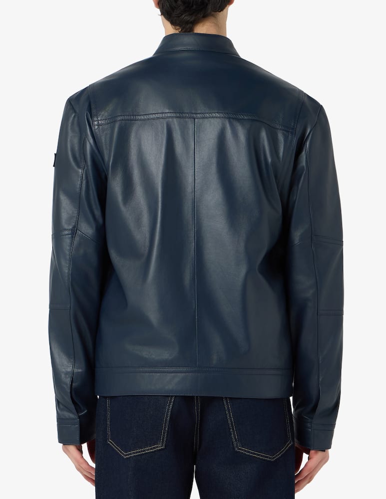 rinascente Peuterey Giacca biker in pelle Saguaro