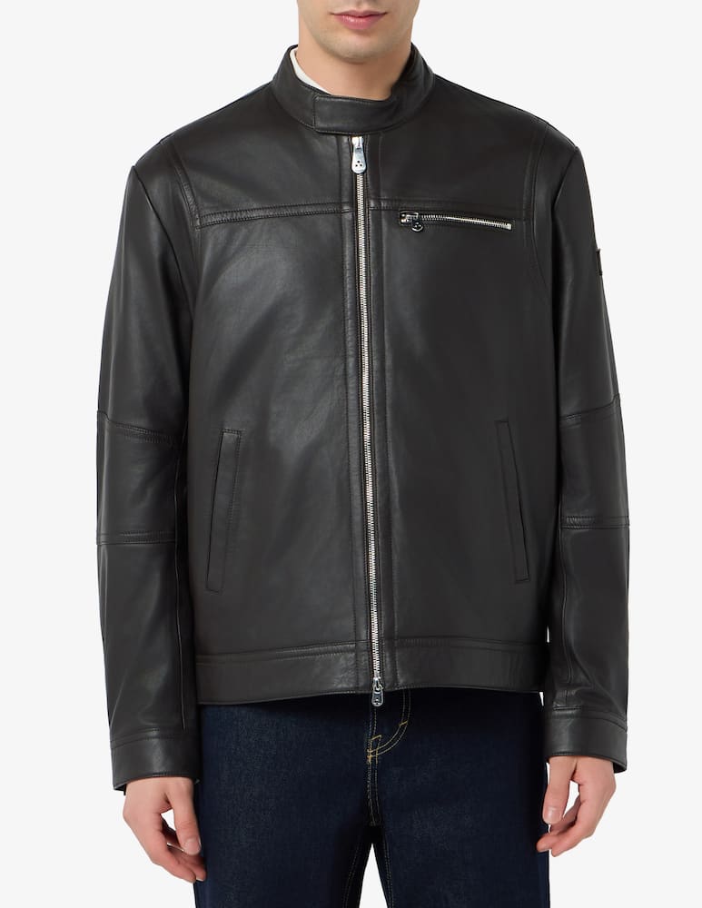 rinascente Peuterey Biker leather jacket