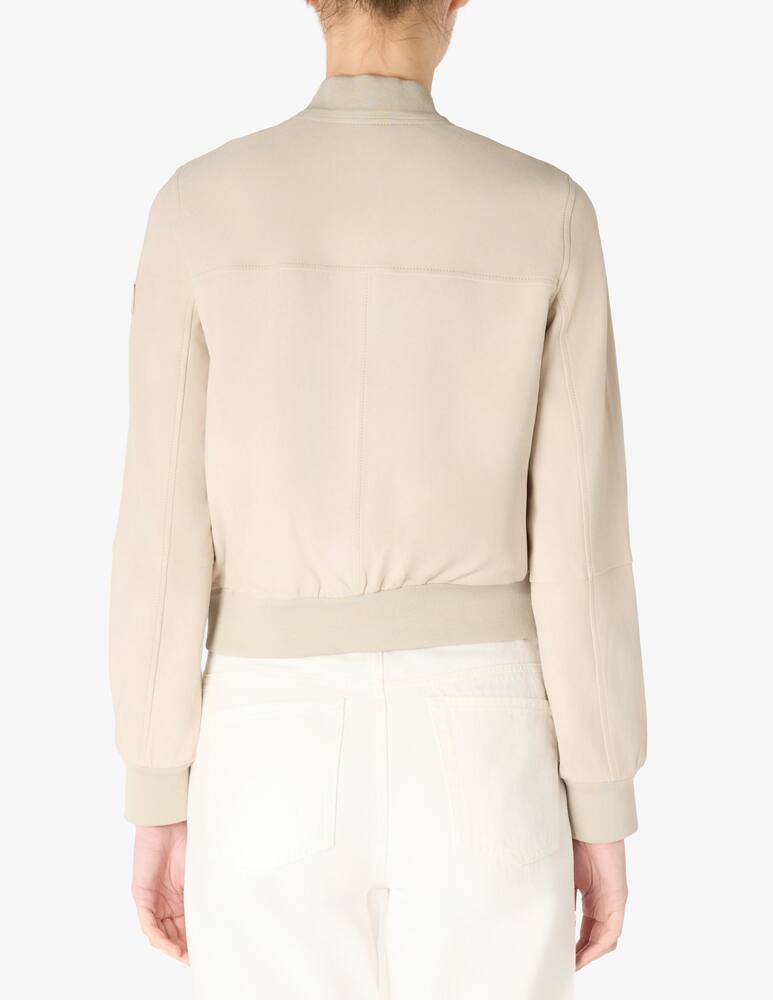 rinascente Peuterey Choisya suede bomber jacket