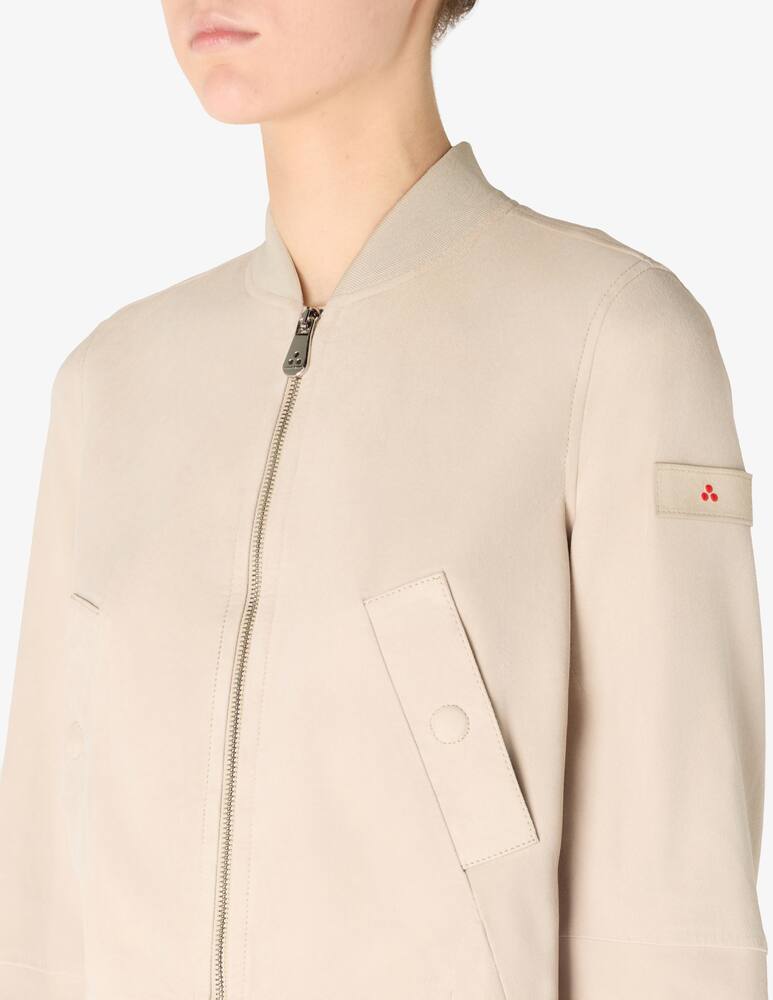 rinascente Peuterey Choisya suede bomber jacket