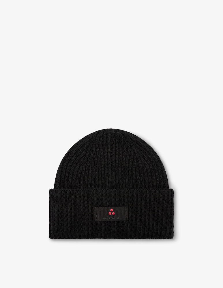 Peuterey Ribbed beanie with logo patch - picture 1 Peuterey Ribbed beanie with logo patch - picture 1
