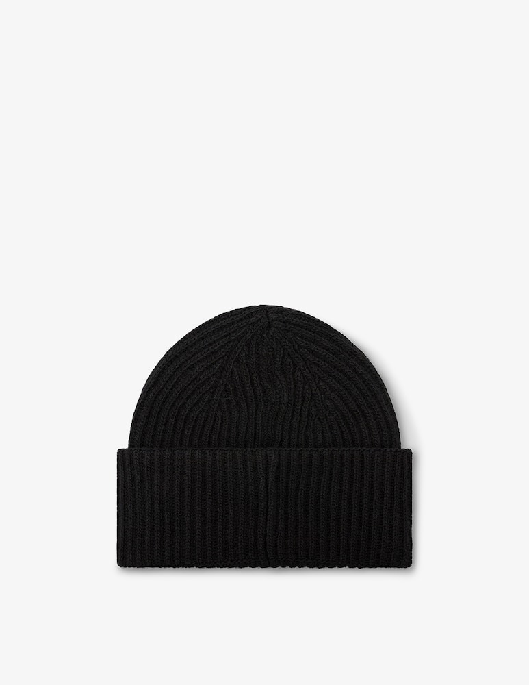 rinascente Peuterey Ribbed beanie with logo patch