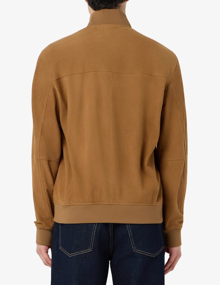 rinascente Peuterey Bomber in suede Sands