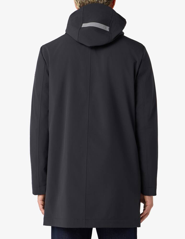 rinascente Peuterey Giaccone lungo softshell con cappuccio