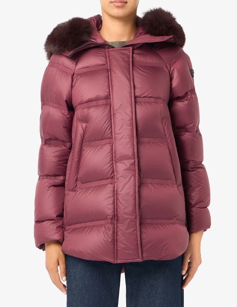rinascente Peuterey Piumino con cappuccio in fur Takan