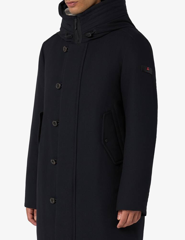 rinascente Peuterey Long hooded parka with faux fur