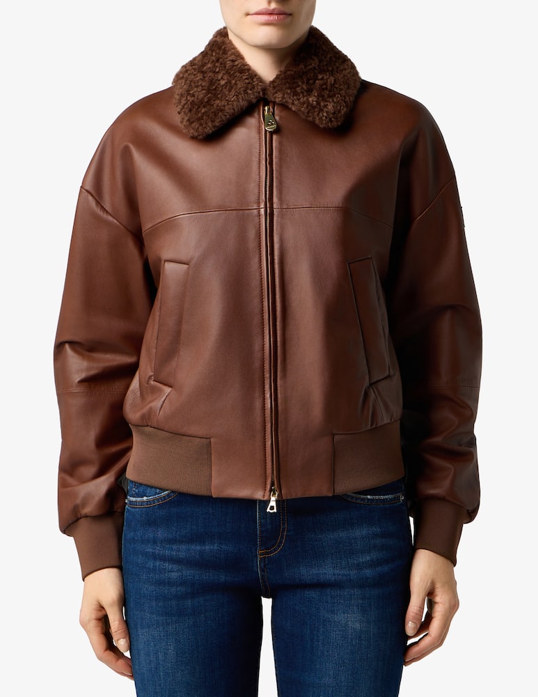 Peuterey Faux leather bomber jacket - picture 1 Peuterey Faux leather bomber jacket - picture 1