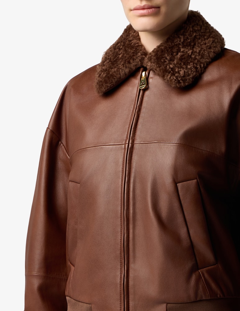 Peuterey Faux leather bomber jacket - picture 4 Peuterey Faux leather bomber jacket - picture 4