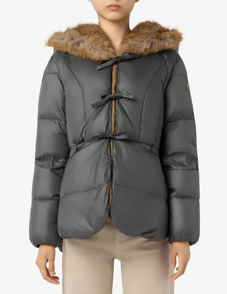Peuterey Faux fur hooded puffer jacket - picture 1 Peuterey Faux fur hooded puffer jacket - picture 1
