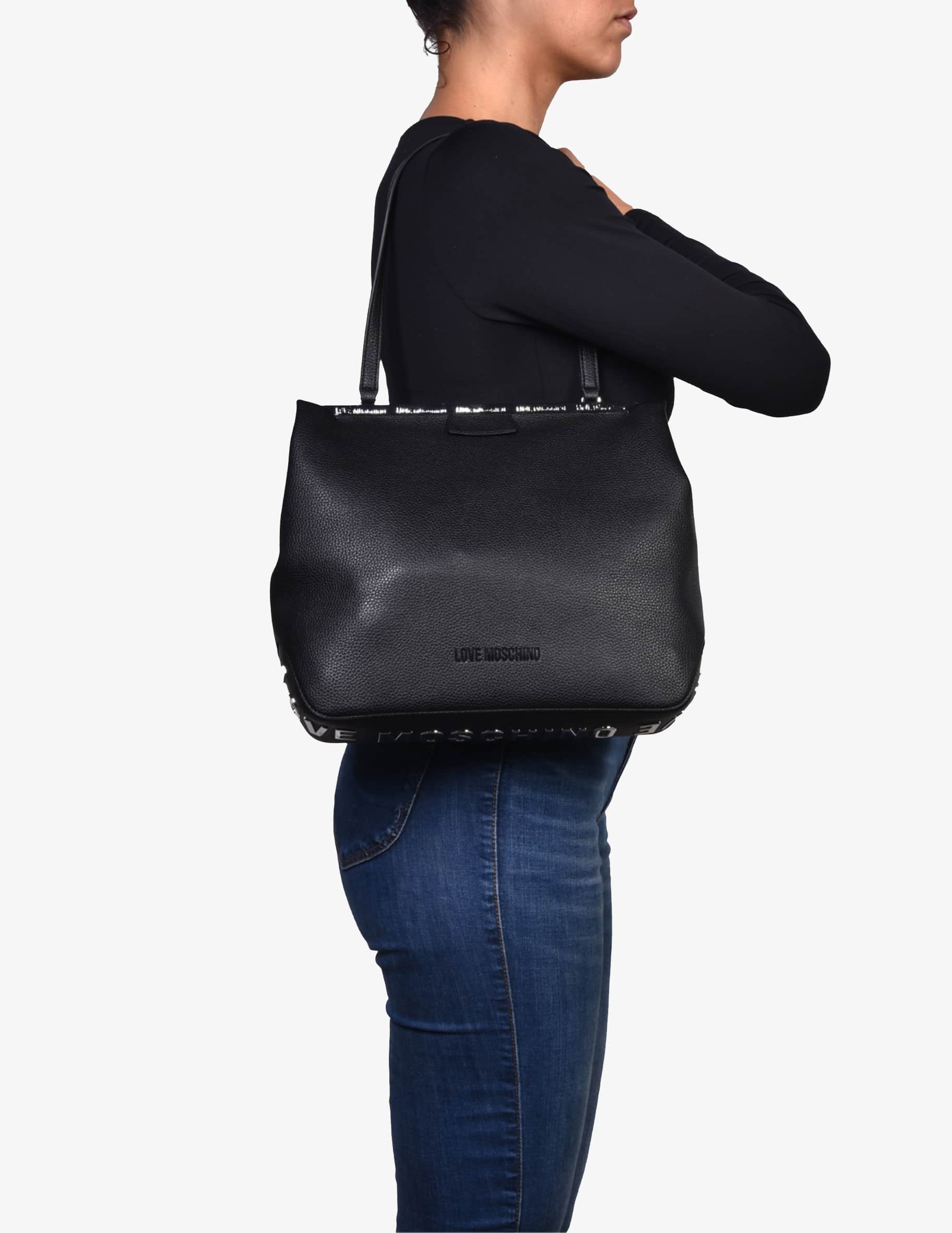 Acquista Love Moschino Borsa shopper Clutch Giant su Rinascente