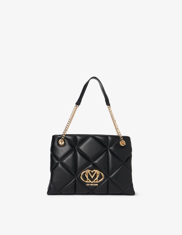 rinascente Love Moschino Patta quilt shoulder bag
