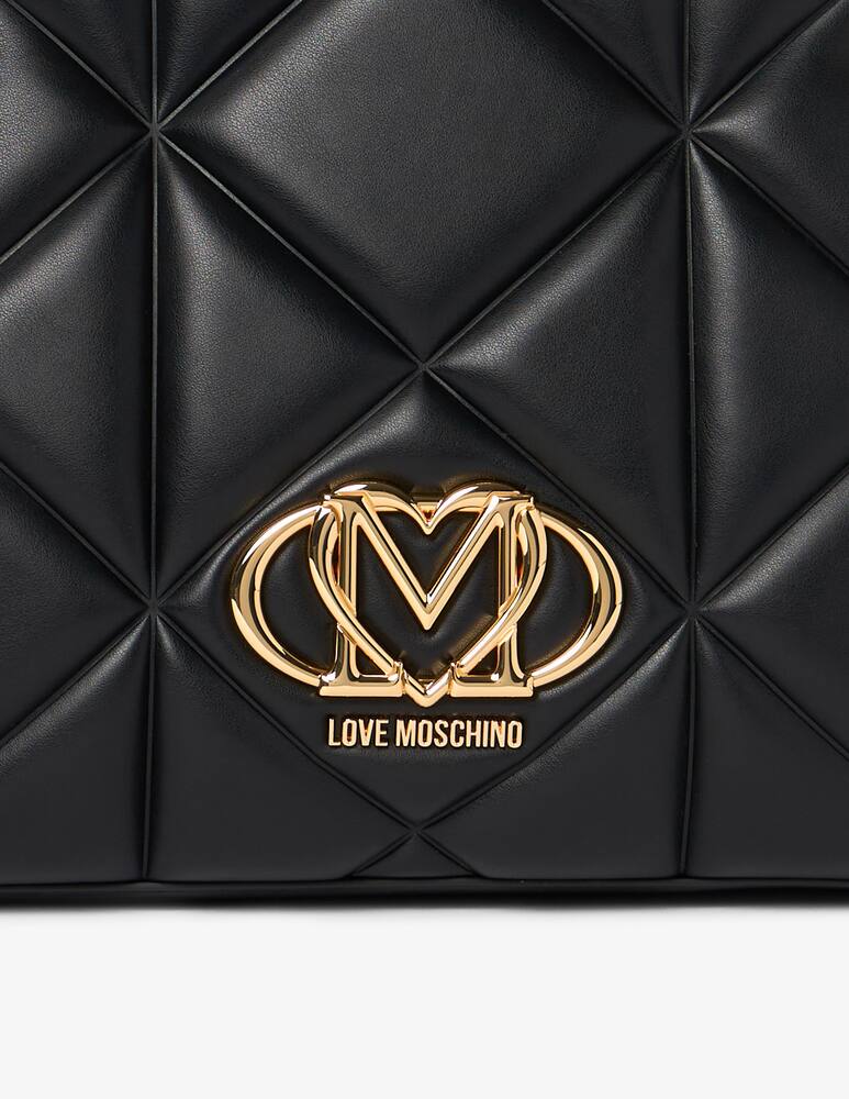 rinascente Love Moschino Patta quilt shoulder bag