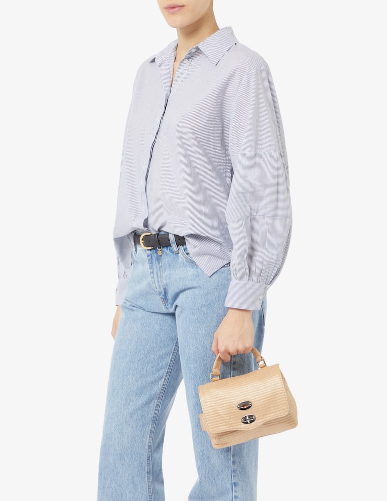 rinascente Zanellato Borsa Postina baby net rafia