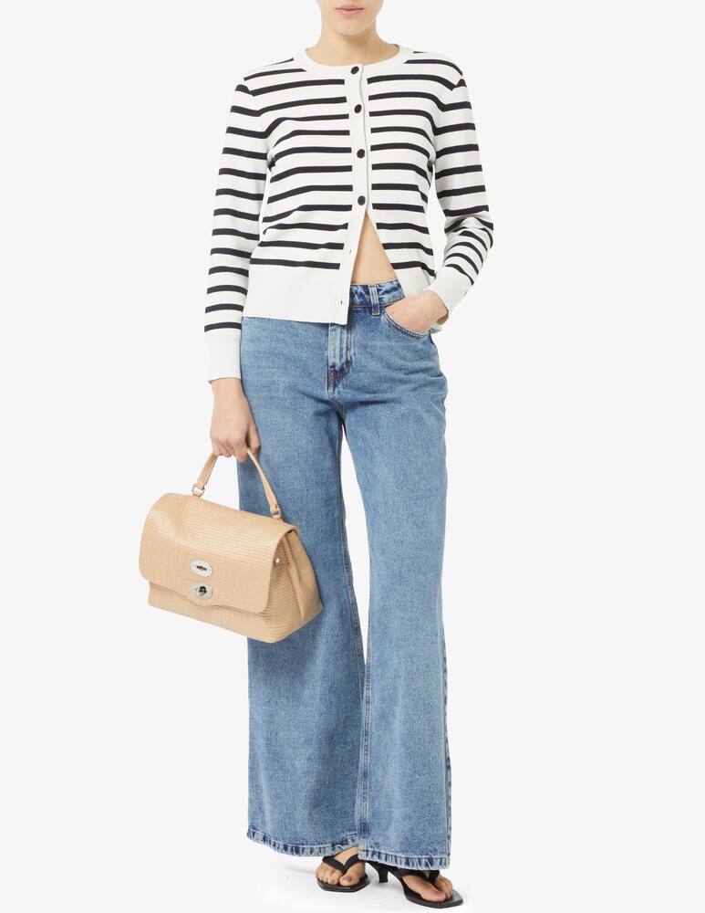 rinascente Zanellato Borsa Postina S net rafia