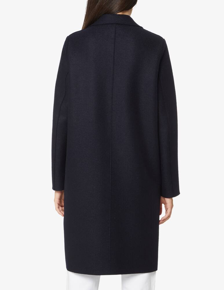 rinascente Harris Wharf London Cappotto soprabito in lana pressata - Nero